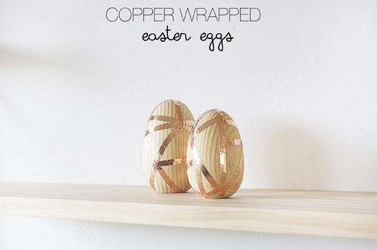 Copper Wrapped Easter Eggs