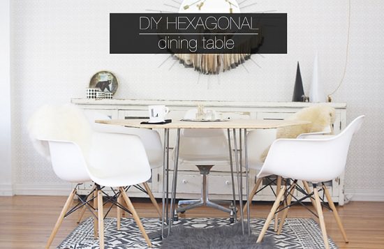 DIY Hexagonal Dining Table 1