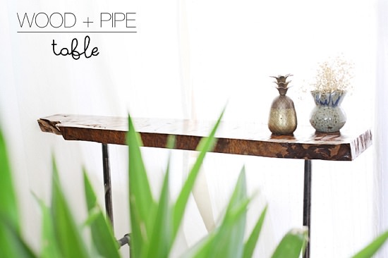Wood and Pipe Table