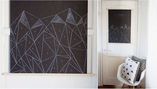 DIY Geometric Paint By Numbers Poster 3
