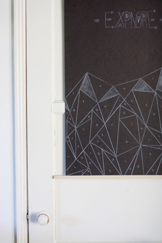 DIY Geometric Paint By Numbers Poster 2