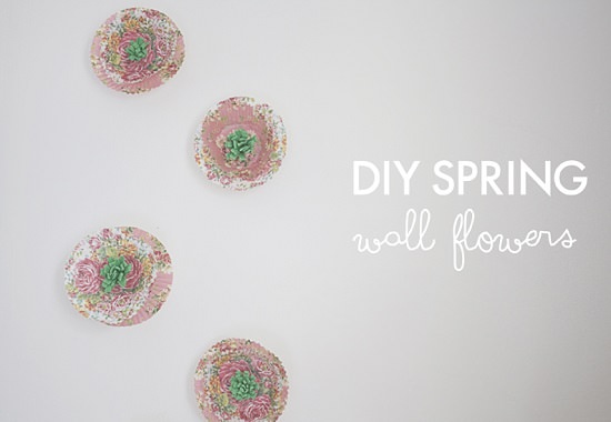 DIY Spring Wall Flowers 1