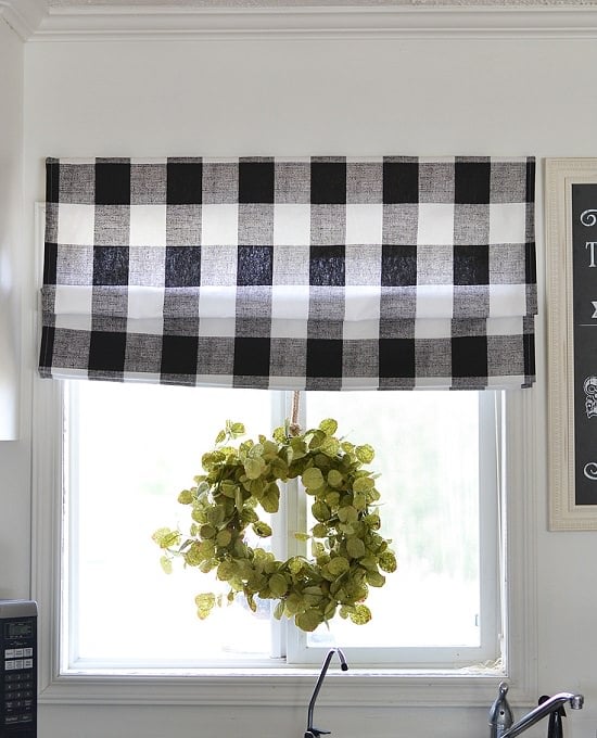 Checkered curtains