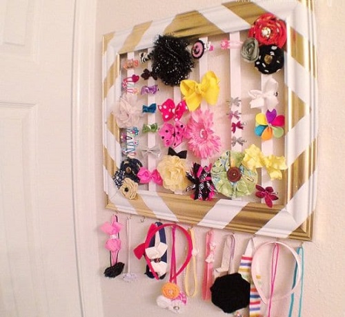 DIY como hacer organizador de diademas / DIY headband holder organizer 