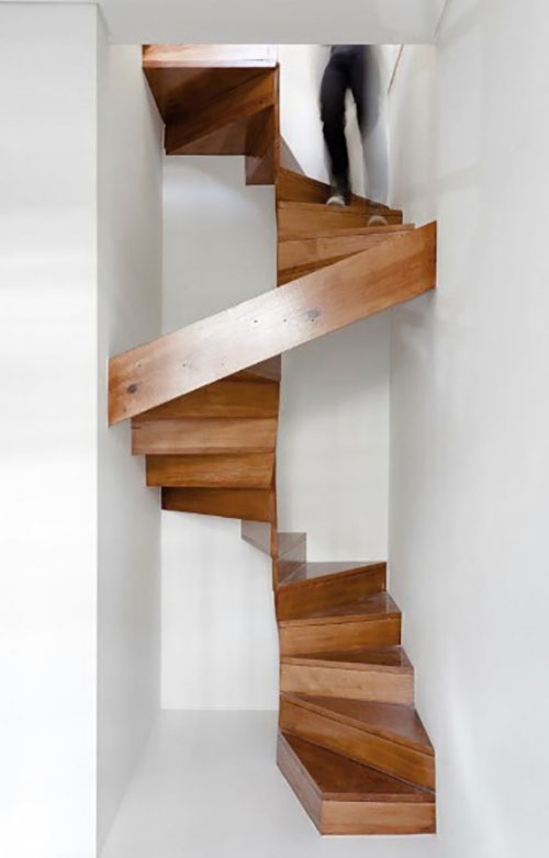 Wooden Spiral Staircase