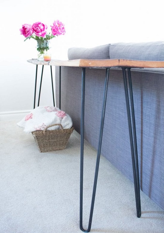DIY Behind The Couch Table 6