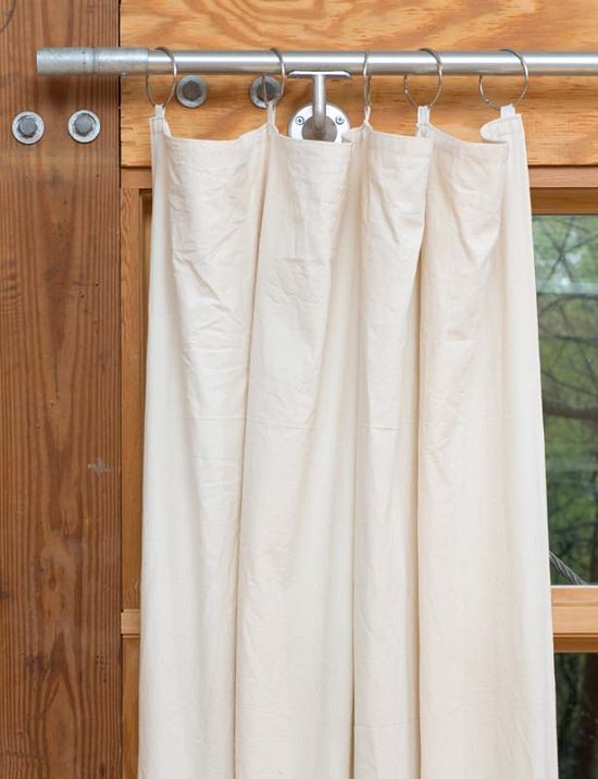 Chic Curtains Made From Canvas