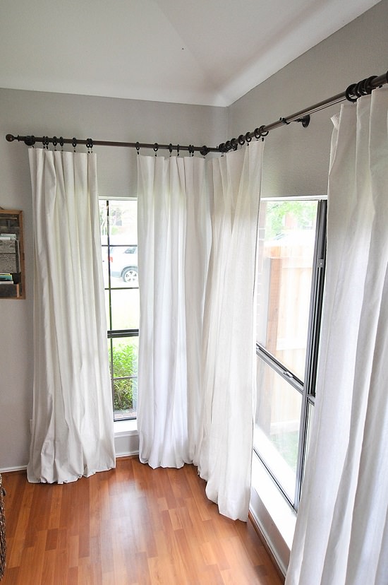 DIY Drop Cloth Curtains 4