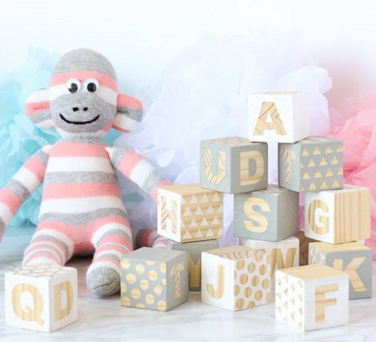 DIY Baby Blocks for Baby Shower or Just for Fun! - Trendovy