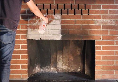 Remove Soot from Fireplace Bricks