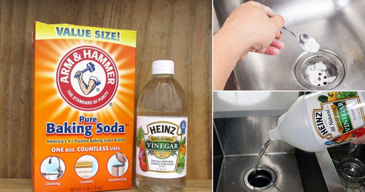 how to clean garbage disposal with baking soda and vinegar
