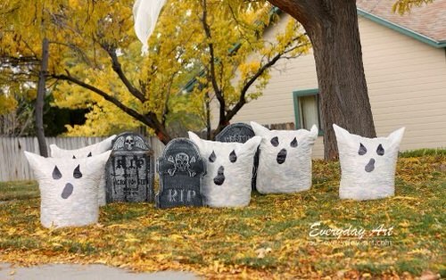 Halloween Ghost Lawn Decorations 4