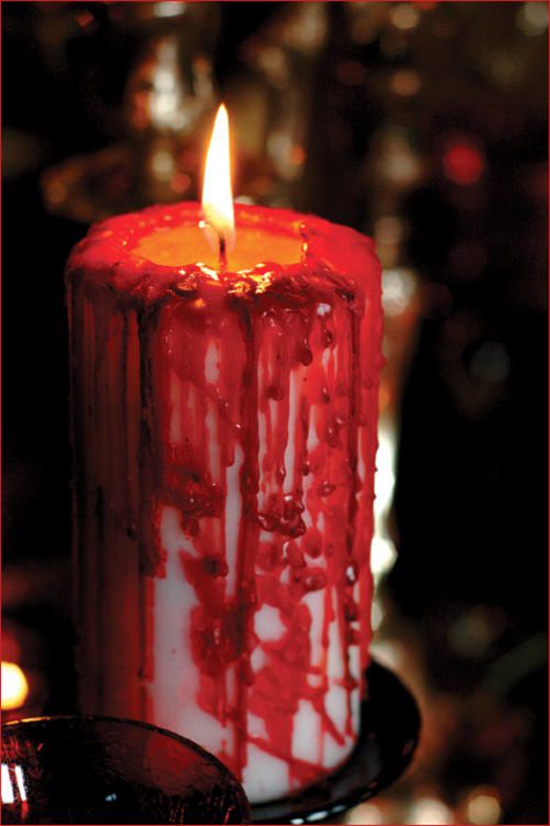 DIY Bloody Candles