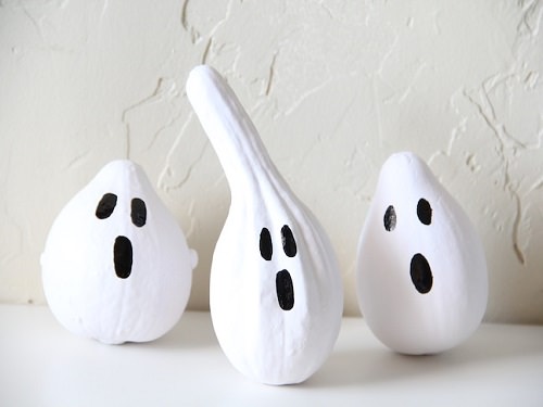 Painted Ghost Gourds