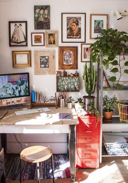 Creative Boho Office Inspiration Information