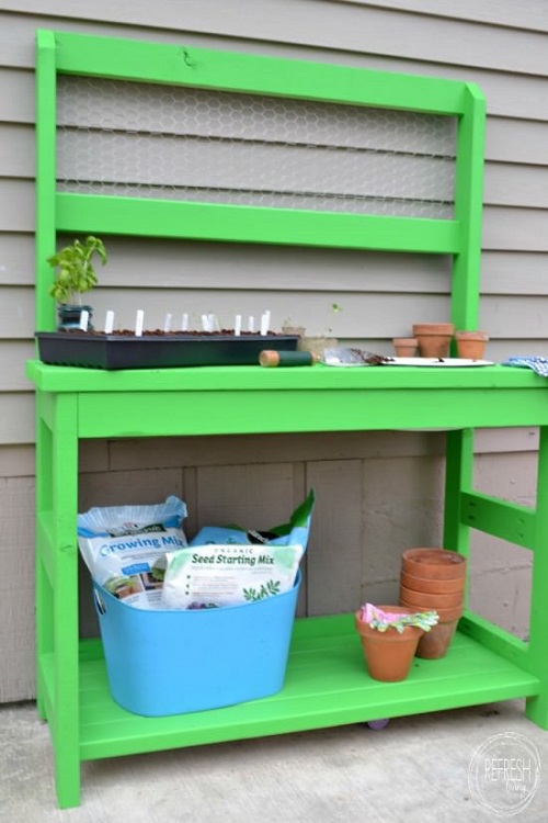 2x4 Potting Bench