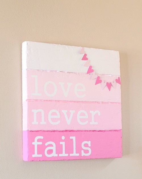 Faux Pallet Valentine's Day Sign