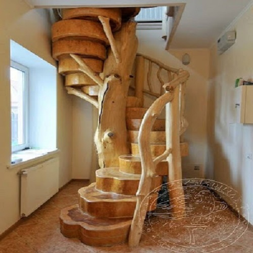 Tree Trunk Staircase Idea
