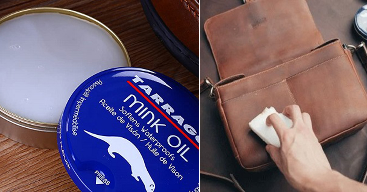 using mink oil on suede