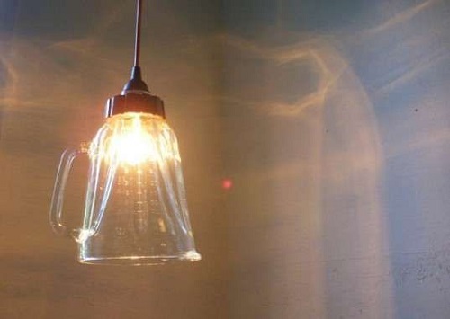 DIY Blender Ceiling Pendant Light