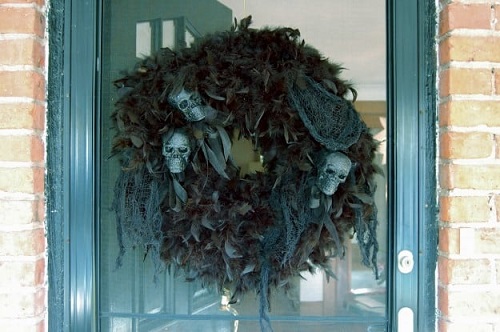 Black Ghoulish Wreath