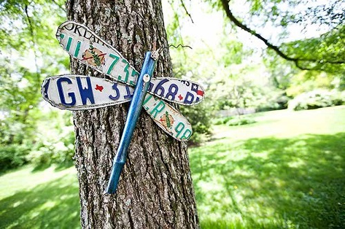 Craft Ideas for Old License Plates 3