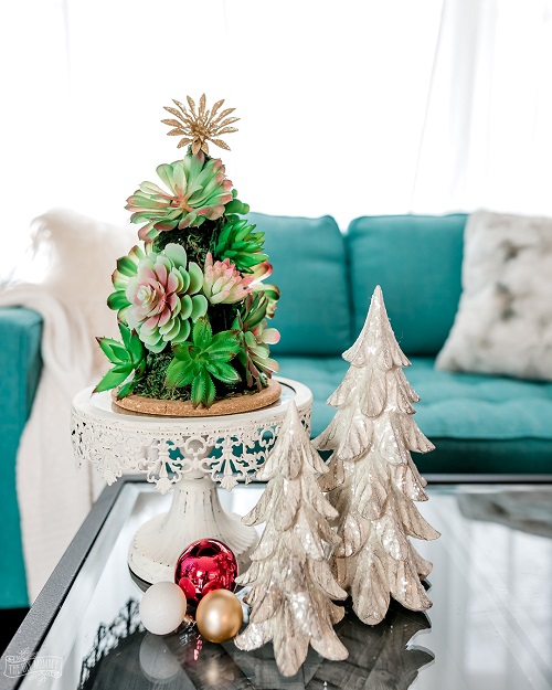 Succulent Christmas Tree Ideas 1