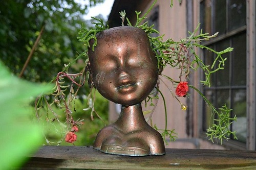 DIY Head Planter Ideas 2