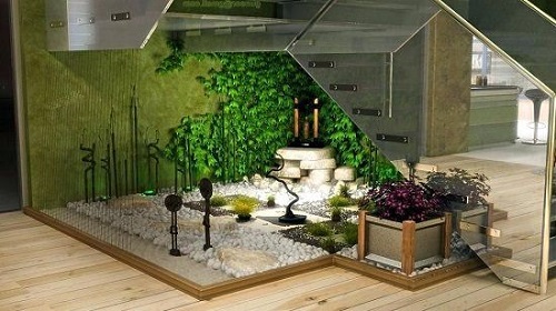A Green Corner with Decorative Objects