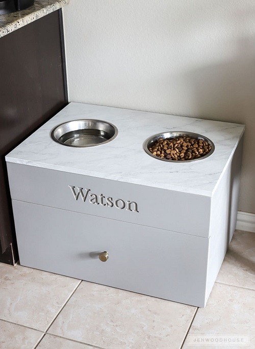 Custom Dog Feeding Station Ikea Hack – milunova