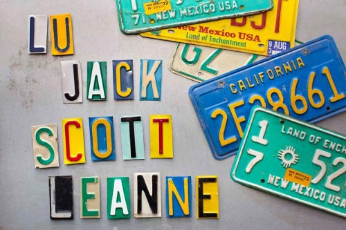 Craft Ideas for Old License Plates 4