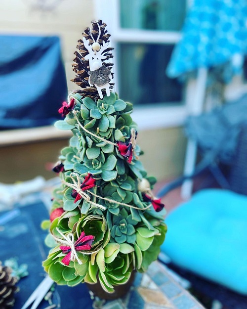 Succulent Christmas Tree Ideas 7
