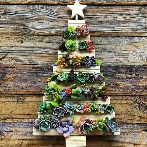 Xmas Tree with Wooden Blocks