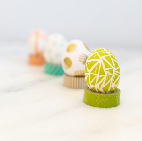 DIY Easter Eggs with Washi Tape
