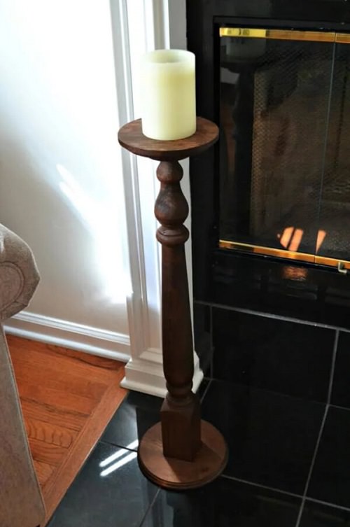 DIY Tall Candle Holders 5