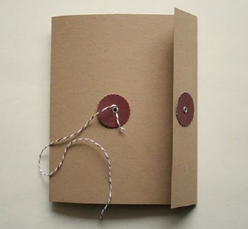 Button and String Mini Journal