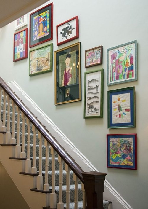 Staircase Wall Decor Ideas 1