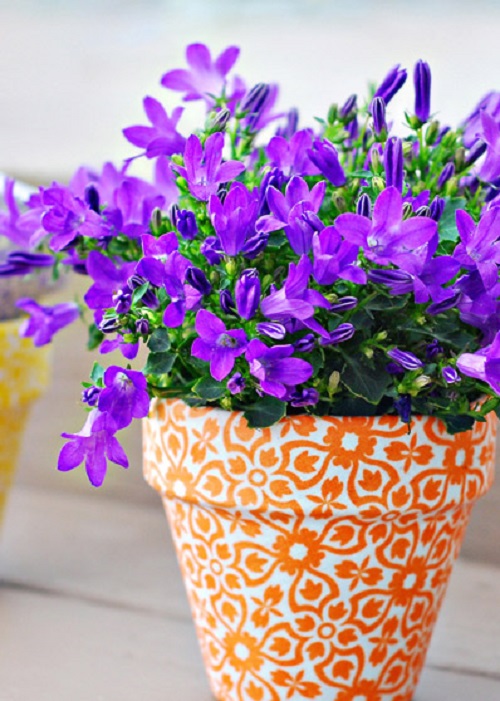 DIY Fabric Covered Planters