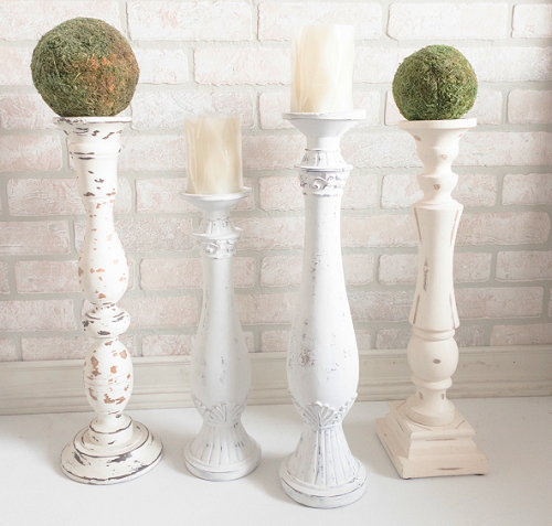 DIY Tall Candle Holders 1