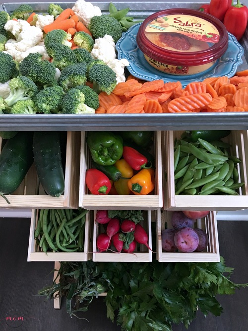DIY Produce Stand With Veggie Platter