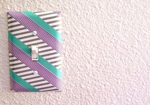 Decorate a Light Switch with Washi Tape!