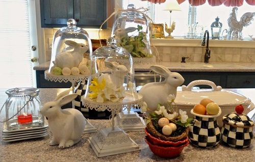 Easter Decor for Kitchen Island