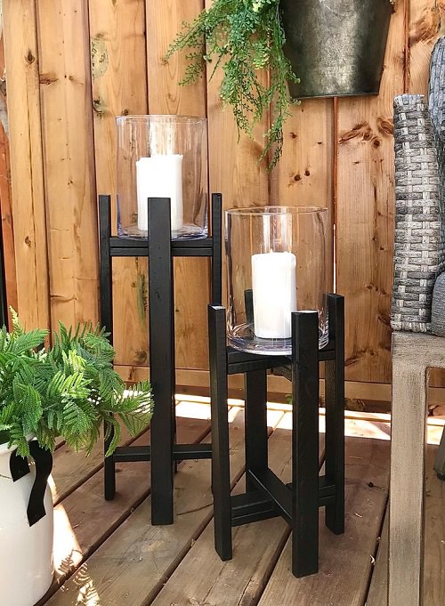 DIY Tall Candle Holders 4