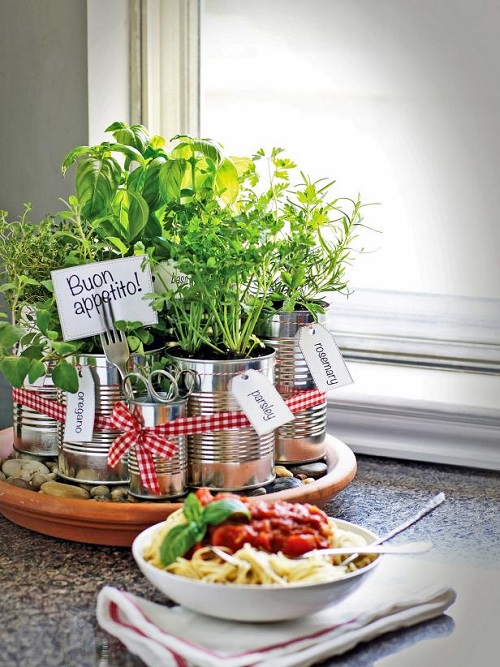 Low-budget and Easy Container Ideas For Herb Garden 11