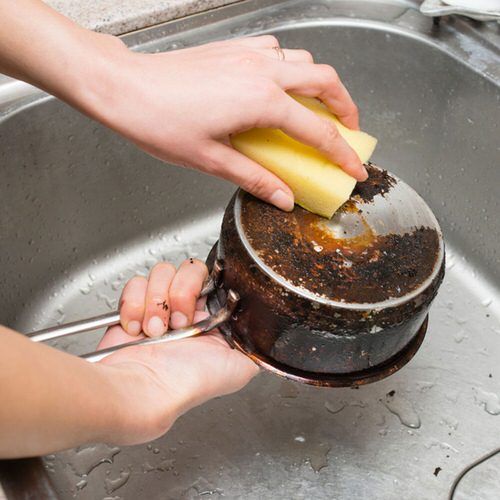 How to Clean the Outside Bottom of Pots and Pans