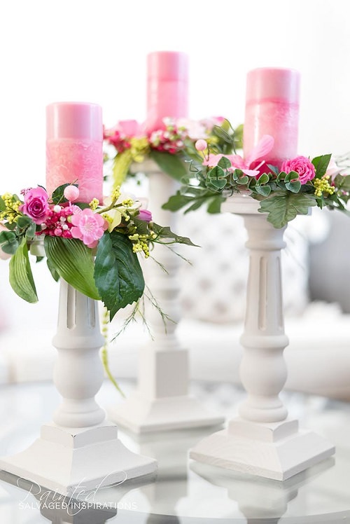 DIY Tall Candle Holders 8