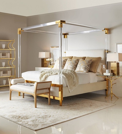 White and Gold Bedroom Ideas 6