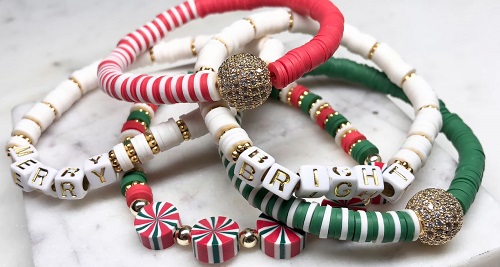 Christmas Heishi Bracelets