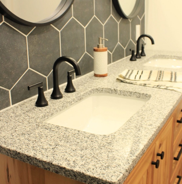 DIY Granite Bathroom Vanity Countertop
