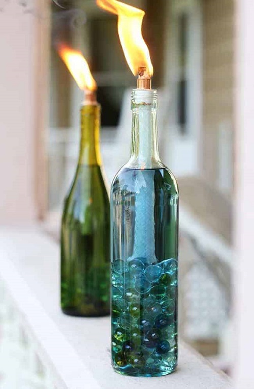 DIY Bottle Citronella Candle